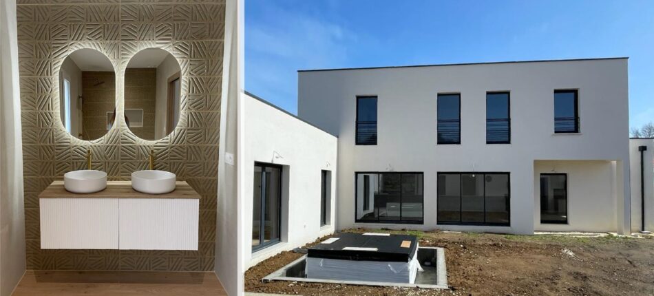 Élégante maison neuve toit plat à Vaux-sur-Mer 