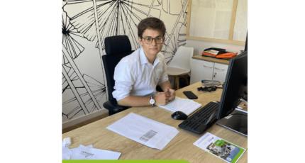Loan, nouveau stagiaire à l’agence d’Angoulême en Charente