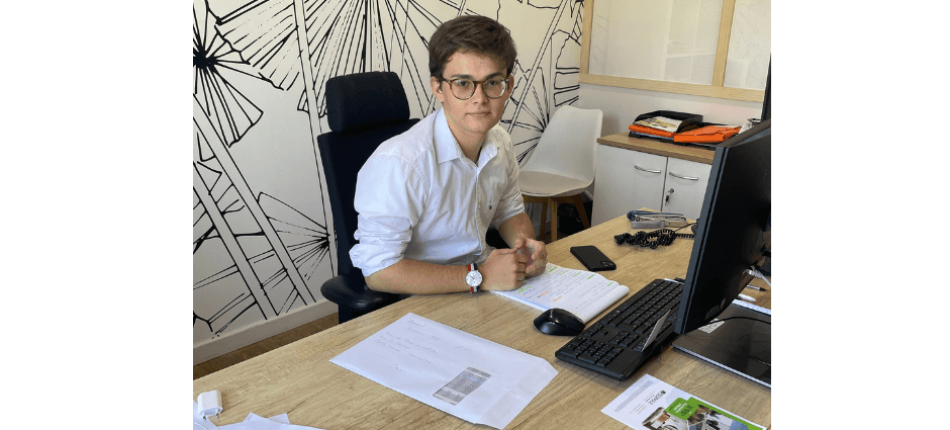 Loan, nouveau stagiaire à l’agence d’Angoulême en Charente 