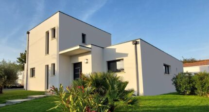 Maison toit plat moderne en Charente-Maritime