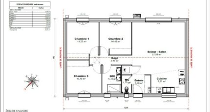Maison 82m² - 3CH - 81BX220071  - BERMAX Construction