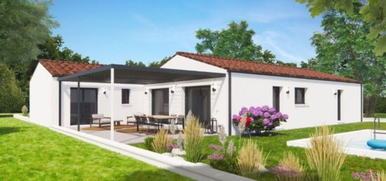 Plan de maison Surface terrain 130 m2 - 5 pièces - 4  chambres -  avec garage 