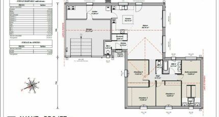 Maison 133m² - 4CH - Garage - 139BX211939 33263-9585modele8202202041LVev.jpeg - BERMAX Construction