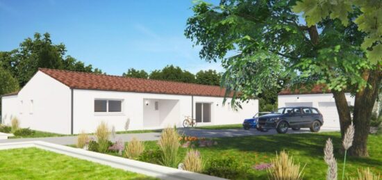 Plan de maison Surface terrain 230 m2 - 7 pièces - 5  chambres -  avec garage 