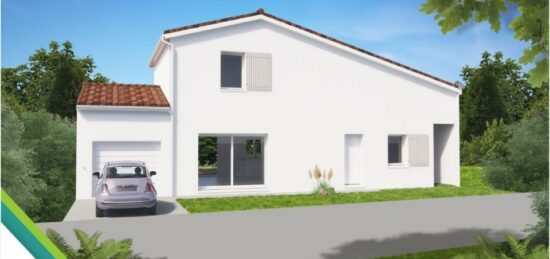 Plan de maison Surface terrain 90 m2 - 4 pièces - 3  chambres -  avec garage 