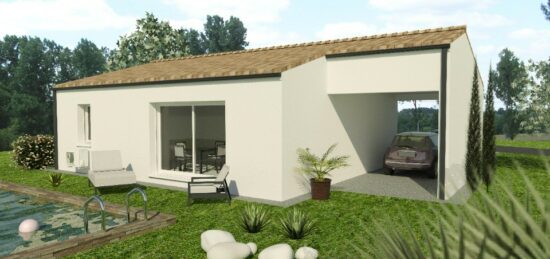 Plan de maison Surface terrain 70 m2 - 4 pièces - 2  chambres -  sans garage 