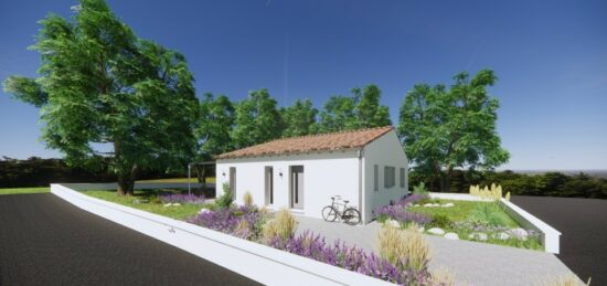 Plan de maison Surface terrain 90 m2 - 4 pièces - 2  chambres -  sans garage 