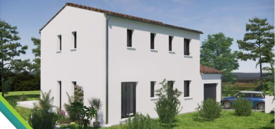 Plan de maison Surface terrain 120 m2 - 7 pièces - 4  chambres -  avec garage 