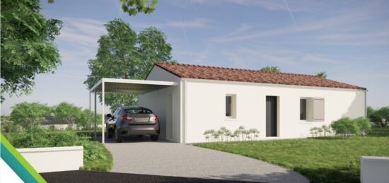 Plan de maison Surface terrain 80 m2 - 4 pièces - 3  chambres -  sans garage 