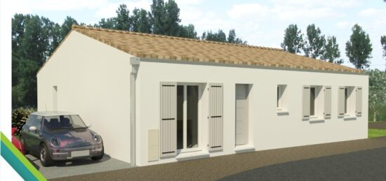 Plan de maison Surface terrain 100 m2 - 5 pièces - 4  chambres -  sans garage 