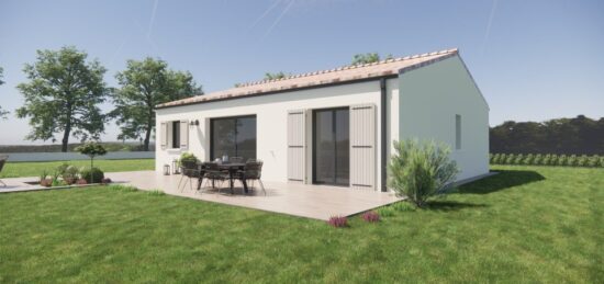 Plan de maison Surface terrain 90 m2 - 4 pièces - 3  chambres -  sans garage 