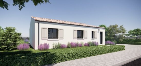 Plan de maison Surface terrain 80 m2 - 3 pièces - 3  chambres -  sans garage 