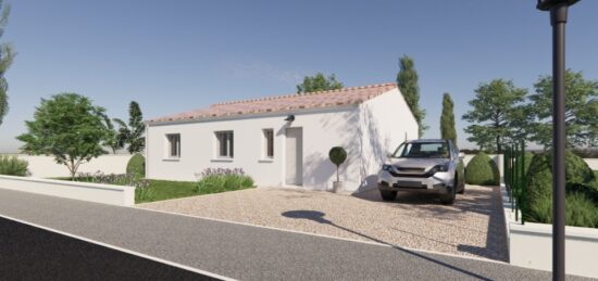 Plan de maison Surface terrain 90 m2 - 3 pièces - 3  chambres -  sans garage 