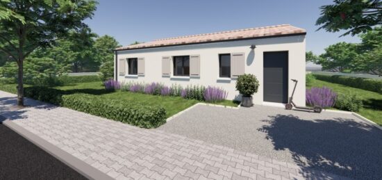 Maison neuve à Fontcouverte, Nouvelle-Aquitaine